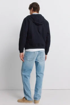 Jeans lavado medio claro straight fit