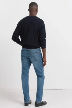 Jeans lavado medio oscuro skinny fit