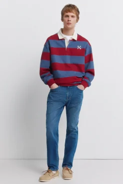 Jeans lavado medio slim fit