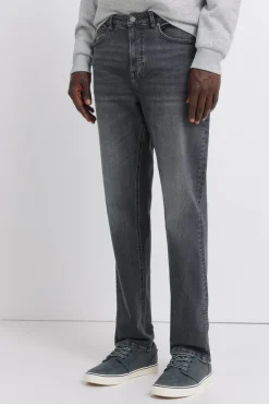 Jeans negro lavado slim fit