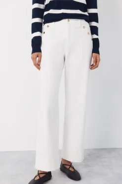 Jeans Palazzo botones