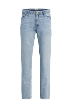 Jeans regular tiro medio lavado