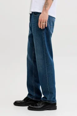 Jeans relaxed tiro alto algod&oacute;n