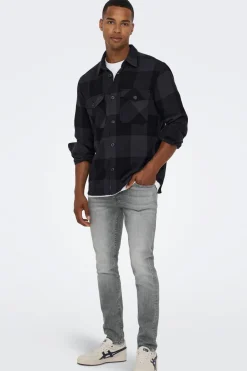 Jeans Slim gris oscuro