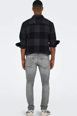 Jeans Slim gris oscuro