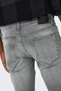 Jeans Slim gris oscuro