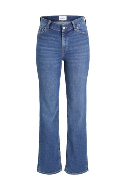 Jeans slim tiro medio