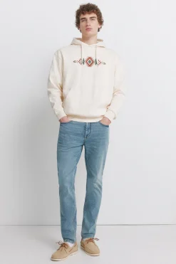 Jeans sobretintado lavado medio skinny fit