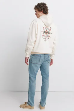 Jeans sobretintado lavado medio skinny fit