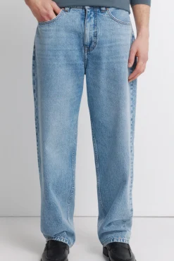 Jeans sobretintado wide leg