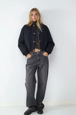 Jeans straight mid rise