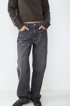 Jeans straight mid rise