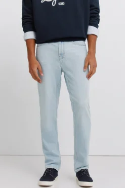 Jeans ultraligero lavado claro slim fit