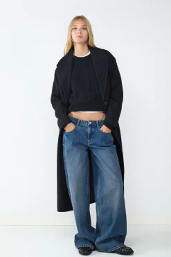 Jeans wide leg low rise