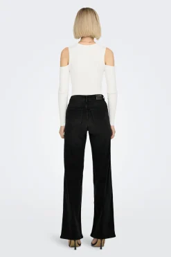 Jeans Wide Leg Tiro Alto