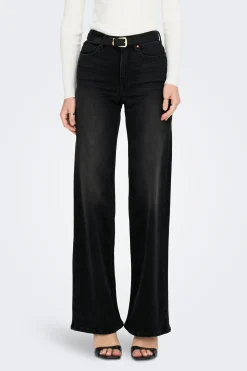 Jeans Wide Leg Tiro Alto