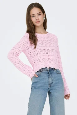 Jersey calado cropped