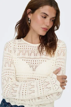 Jersey calado cropped