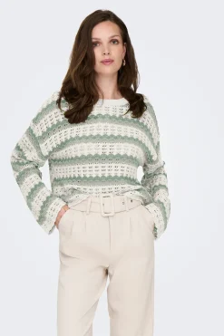 Jersey calado manga larga