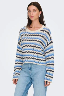 Jersey calado manga larga