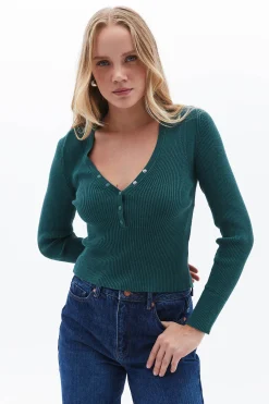 Jersey con detalle de cierre