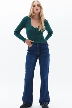 Jersey con detalle de cierre