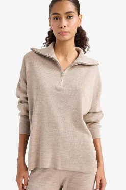 Jersey con media cremallera