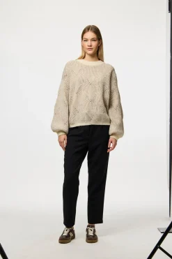 Jersey contraste pu&ntilde;os cuello