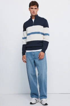 Jersey cremallera bloque color