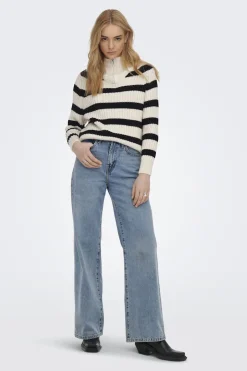 Jersey cuello alto cremallera