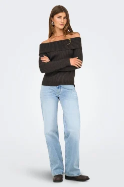 Jersey cuello barco vuelto