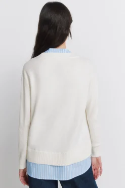 Jersey cuello mao bimateria