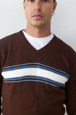 Jersey Cuello Pico Rayas