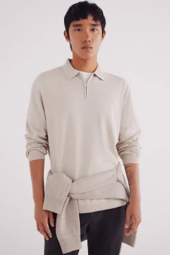 Jersey cuello polo cremallera