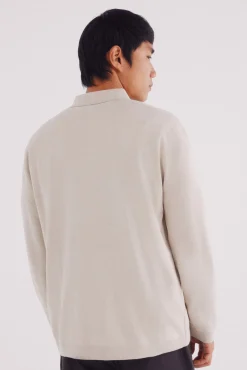 Jersey cuello polo cremallera