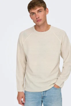 Jersey cuello redondo.