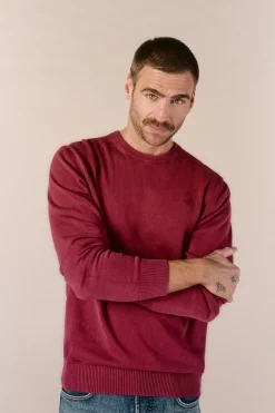 Jersey cuello redondo algod&oacute;n lavado