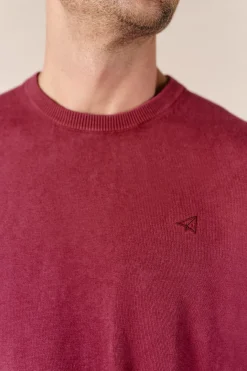 Jersey cuello redondo algod&oacute;n lavado