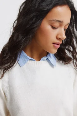 Jersey cuello tejido