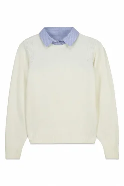 Jersey cuello tejido