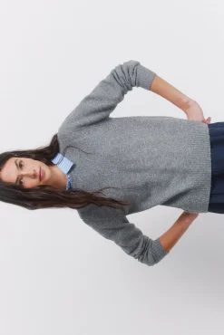 Jersey cuello tejido