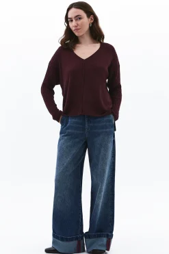 Jersey de cuello pico