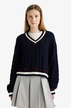 Jersey de cuello pico