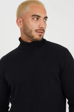 Jersey de punto con cuello alto