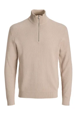 Jersey de punto cuello cremallera