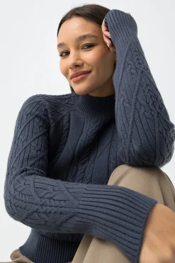 Jersey de punto trenzado