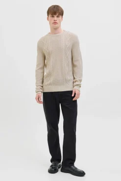 Jersey de punto trenzado