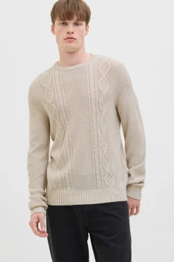 Jersey de punto trenzado