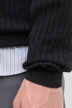 Jersey de punto trenzado