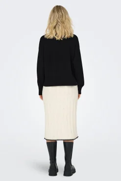 Jersey de rayas cuello alto